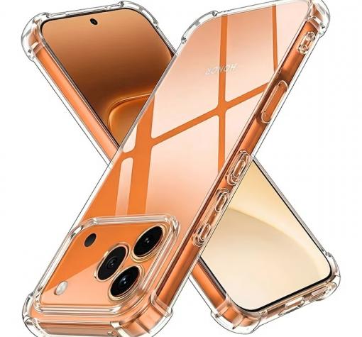 Удароустойчив силиконов калъф / гръб / TPU Anti Shock за Honor 600 Pro - прозрачен
