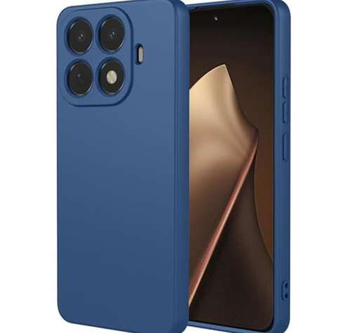 Силиконов калъф / кейс за Xiaomi 17T Pro - Тъмносин гръб със защита за камерата