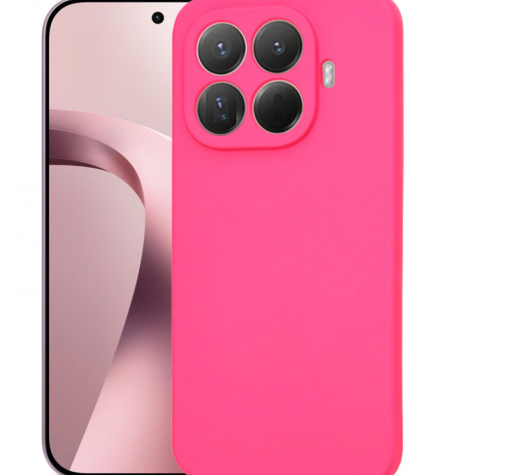 Силиконов калъф / кейс за Xiaomi 17T Pro - Розов гръб със защита за камерата