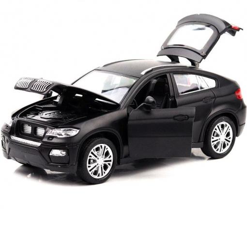 Метална кола с отварящи се врати и капаци BMW X6 1:32