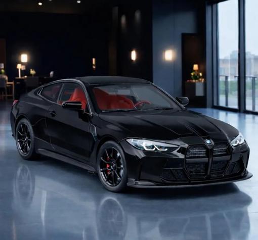 Метална кола с отварящи се врати и капаци светлини и звуци BMW M4 Coupe 1:24