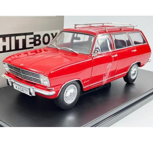 Метална кола Opel Kadett B Caravan red 1965 1:24 - WHITE BOX