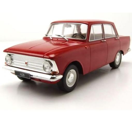 Метална кола Москвич / Moskvitch 408 - 1966 WHITE BOX 1:24