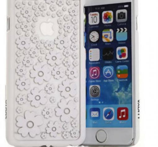 Твърд гръб / капак / за LUOYA за Apple iPhone 6 4.7'' - бял / цветя