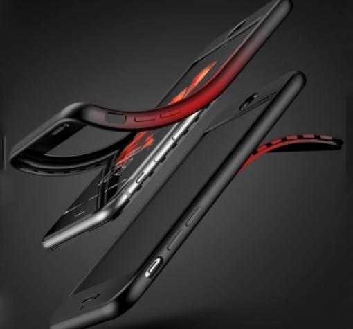 Силиконов калъф / гръб / TPU 360° KST за Apple iPhone 6 / iPhone 6S - черен / лице и гръб
