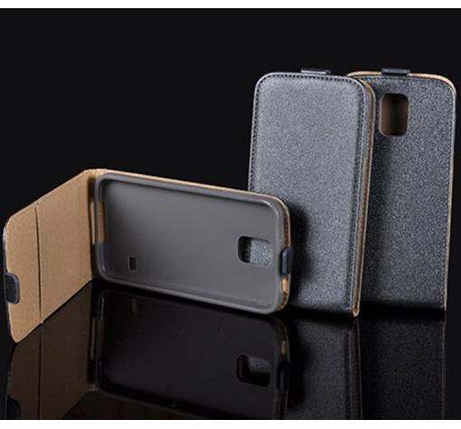 Кожен калъф Flip тефтер Flexi със силиконов гръб за Samsung S9 Plus G965 - графит