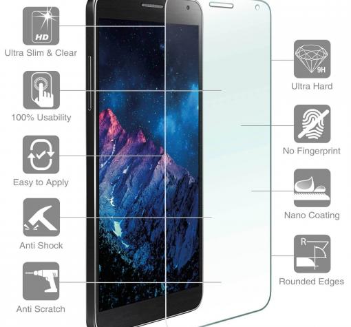 Стъклен скрийн протектор / 4smarts Second Glass Plus Protector / за дисплей нa Huawei P10 Lite