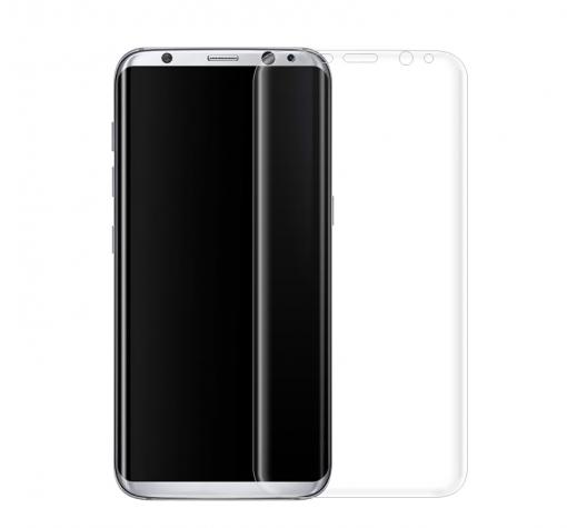 3D full cover Tempered glass screen protector за Samsung S8 Plus / Извит стъклен скрийн протектор за Samsung S8 Plus - прозрачен