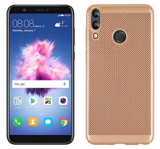 Луксозен твърд гръб за Huawei Honor 8X - златист / Grid