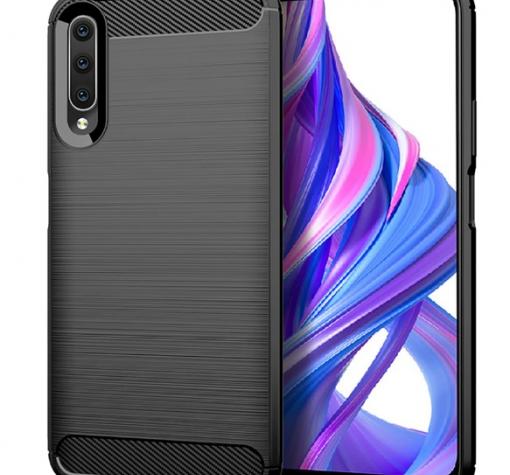 Силиконов калъф / гръб / TPU за Huawei P Smart Pro - черен / carbon