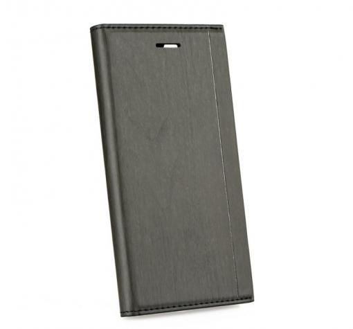 Луксозен кожен калъф Flip тефтер Wood Book за Huawei Mate 10 Lite - черен / Flexi