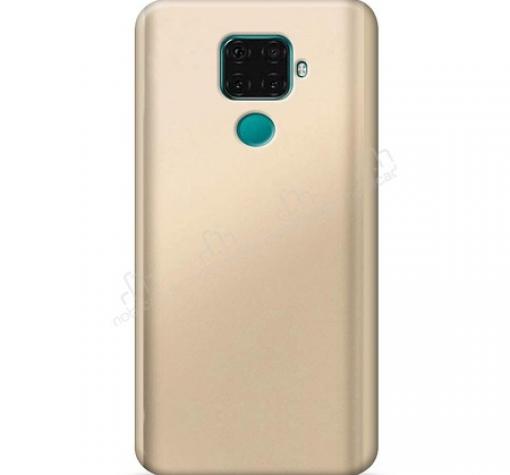Силиконов калъф / гръб / TPU за Huawei Mate 30 Lite - златист / мат