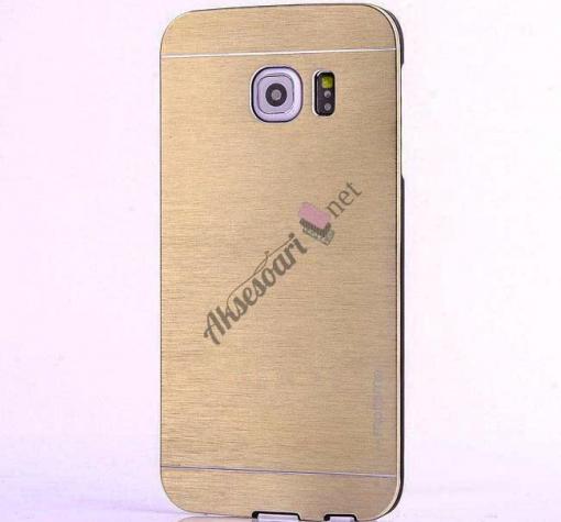 Луксозен твърд гръб MOTOMO за Samsung S7 Edge G935 - златист