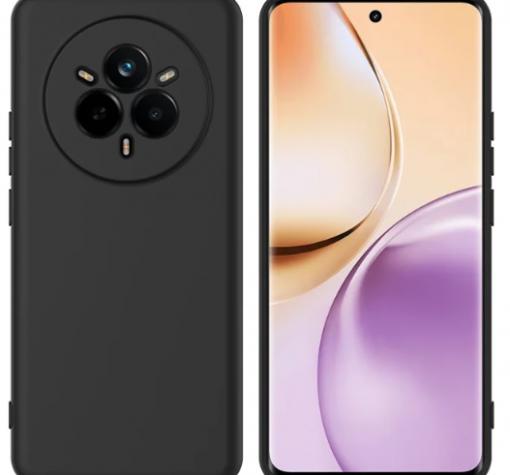 Силиконов калъф / кейс / Nano TPU за Realme 14 Pro Plus 5G - черен гръб със защита за камерата