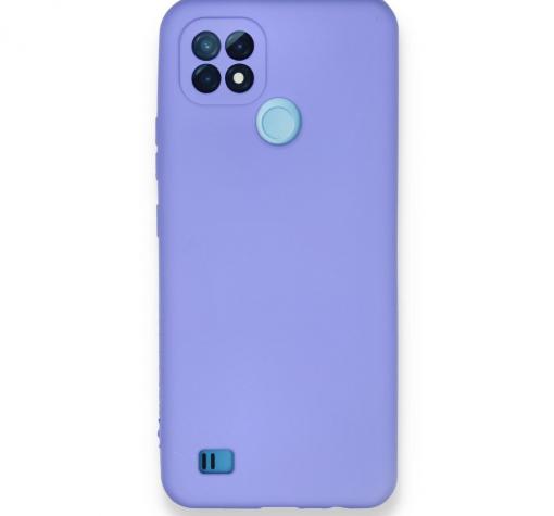 Луксозен силиконов калъф / гръб / Nano TPU кейс за Realme C21 - лилав