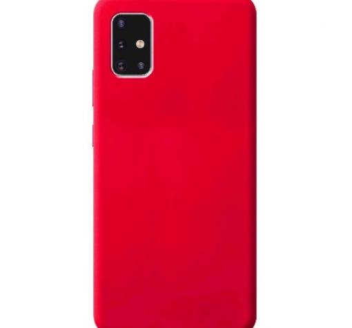 Луксозен силиконов калъф / гръб / Nano TPU за Samsung A31 - червен