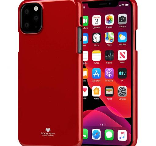 Луксозен силиконов калъф / гръб / TPU Mercury GOOSPERY Jelly Case за Samsung A51 - тъмно червен