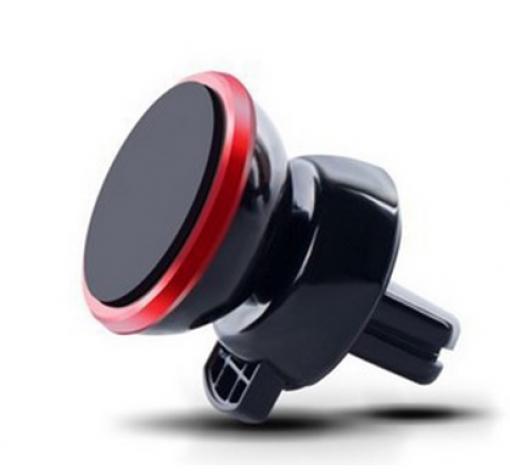 Магнитна универсална стойка за кола Air Vent - черна с червено