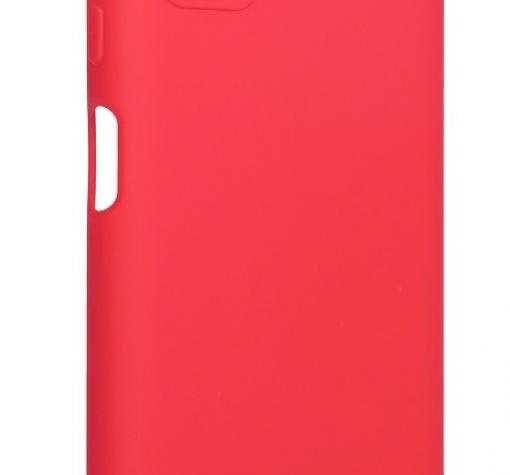 Силиконов калъф / гръб / TPU за Samsung A03s - червен / мат