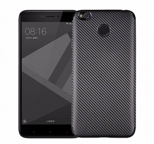 Силиконов калъф / гръб / TPU за Xiaomi RedMi 4X - черен / Carbon