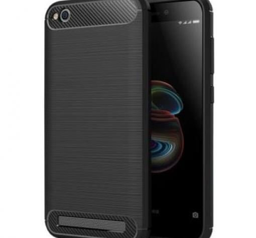 Силиконов калъф / гръб / TPU за Xiaomi RedMi 5A - черен / Carbon