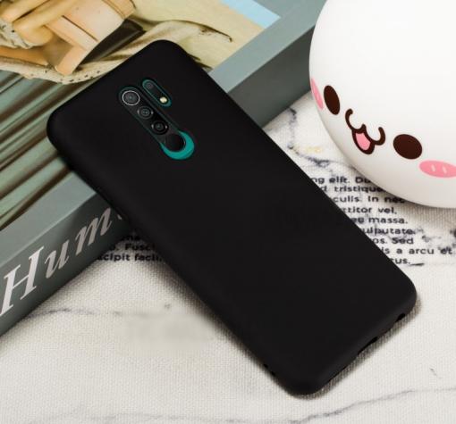 Луксозен силиконов калъф / гръб / Nano TPU за Xiaomi Redmi 9 - черен
