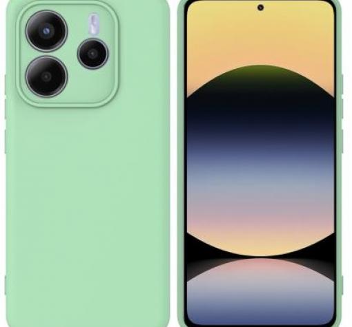 Силиконов калъф / кейс / Nano TPU за Xiaomi Redmi Note 14 5G - мента гръб със защита за камерата