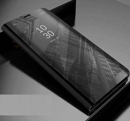 Луксозен калъф Clear View Cover с твърд гръб за Xiaomi Redmi Note 5A - черен