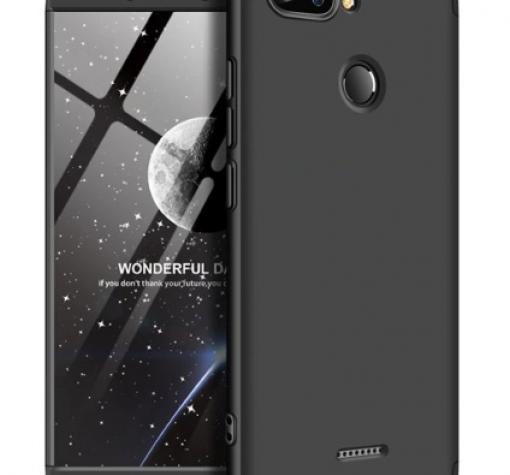 Твърд гръб Magic Skin 360° FULL за Xiaomi Redmi 6 - черен