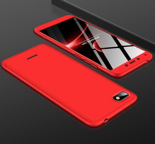 Твърд гръб Magic Skin 360° FULL за Xiaomi RedMi 6A - червен
