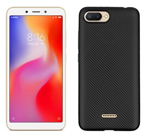 Силиконов калъф / гръб / TPU за Xiaomi Redmi 6A - черен / Carbon