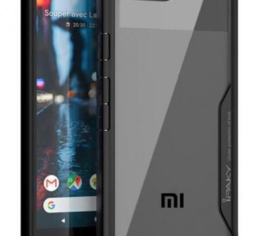 Луксозен твърд гръб със силиконов кант IPAKY за Xiaomi Redmi 6A - прозрачен