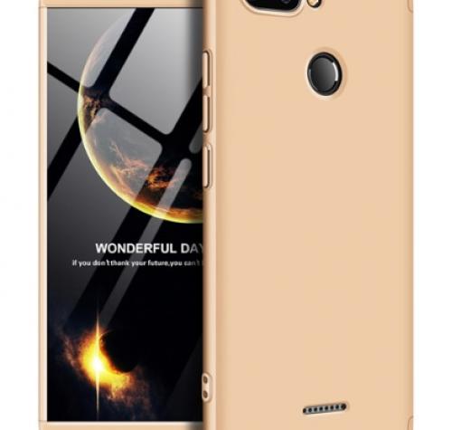 Твърд гръб Magic Skin 360° FULL за Xiaomi Redmi 6 - златист