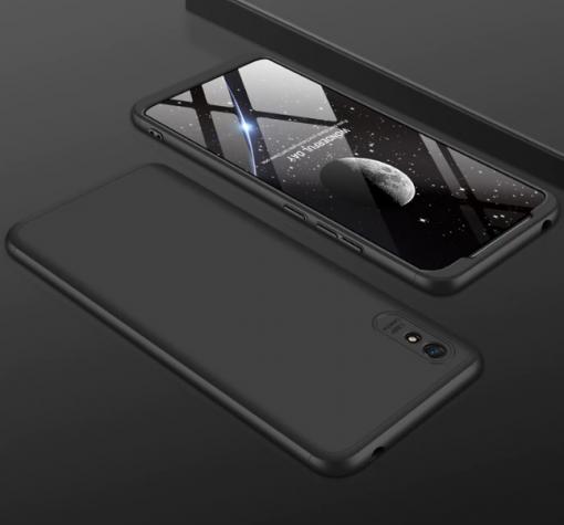 Твърд гръб Magic Skin 360° FULL за Xiaomi Redmi 9A - черен