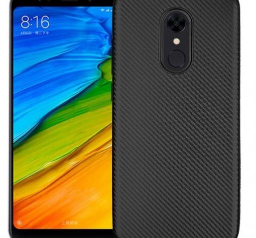 Силиконов калъф / гръб / TPU за Xiaomi Redmi Note 5 / Note 5 Pro - черен / Carbon