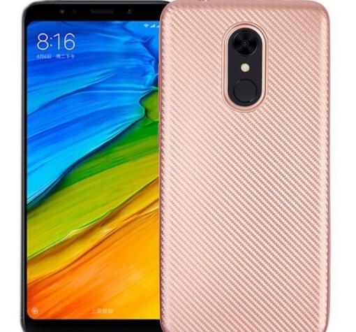 Силиконов калъф / гръб / TPU за Xiaomi Redmi Note 5 / Note 5 Pro - Rose Gold / Carbon