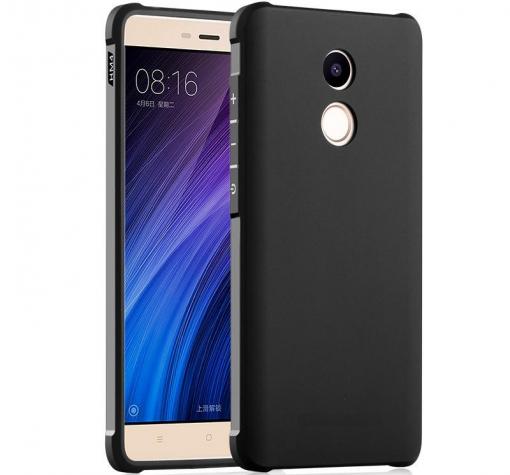 Силиконов гръб TPU Hybrid с твърда част за Xiaomi RedMi Note 4 / RedMi Note 4X - черен