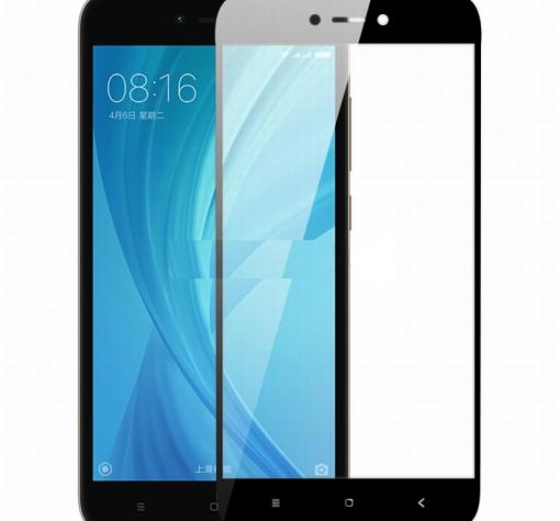 3D full cover Tempered glass screen protector Xiaomi Redmi 6 / Извит стъклен скрийн протектор за Xiaomi Redmi 6 - черен