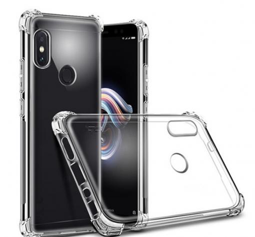 Удароустойчив силиконов калъф за Xiaomi RedMi Note 6 - прозрачен