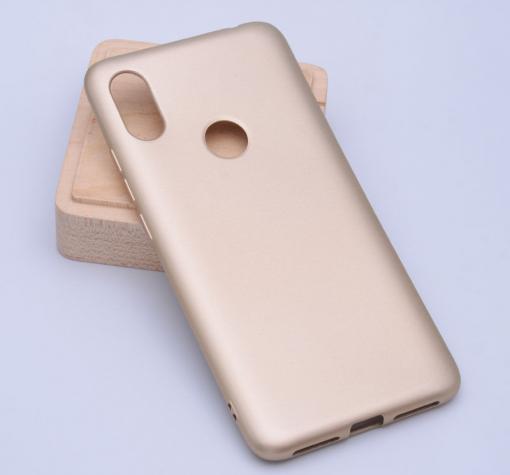 Силиконов калъф / гръб / TPU за Xiaomi RedMi S2 - златист / мат