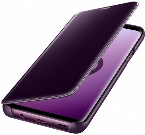 Луксозен калъф Clear View Cover с твърд гръб за Samsung Note 10 Lite / A81 - лилав