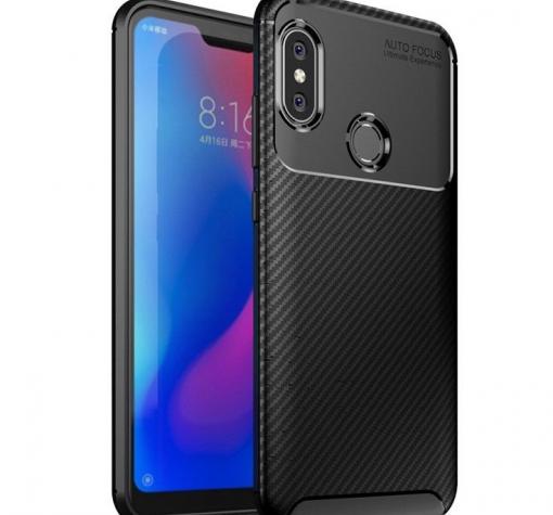 Луксозен силиконов калъф / гръб / TPU Auto Focus за Huawei P20 Lite - черен / Carbon