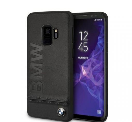 Оригинален кожен гръб BMW за Samsung S9 G960 - черен