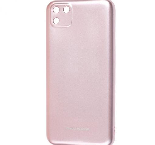 Силиконов калъф / гръб / Molan Cano Glossy Jelly Case за Huawei Y5p - светло розов / гланц