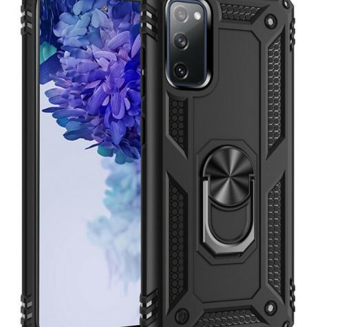 Силиконов гръб Spigen кейс със стойка и магнитно захващане за Samsung A52 / A52 5G – черен