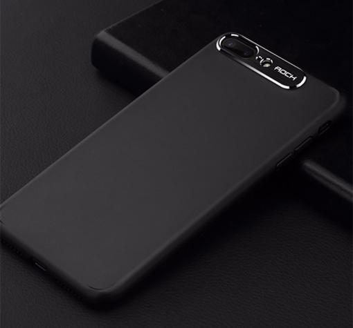 Луксозен твърд гръб Rock Classy Series за Apple iPhone 7 Plus / iPhone 8 Plus - черен
