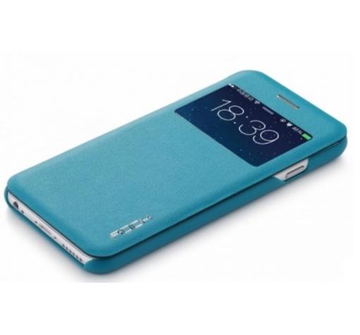 Луксозен кожен калъф Flip тефтер S-View ROCK Uni Series за Apple iPhone 6 4.7" - зелен