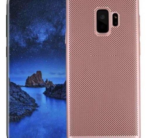 Луксозен твърд гръб за Samsung J4 2018 - Rose Gold / Grid