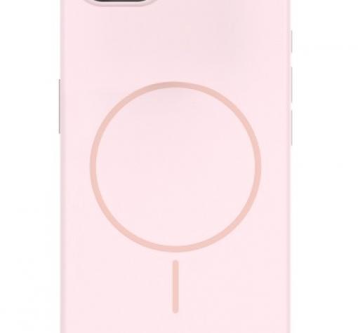Луксозен гръб / кейс / Smooth Guard Silicone Case с безжично зареждане MagSafe за Apple iPhone 16e - розов