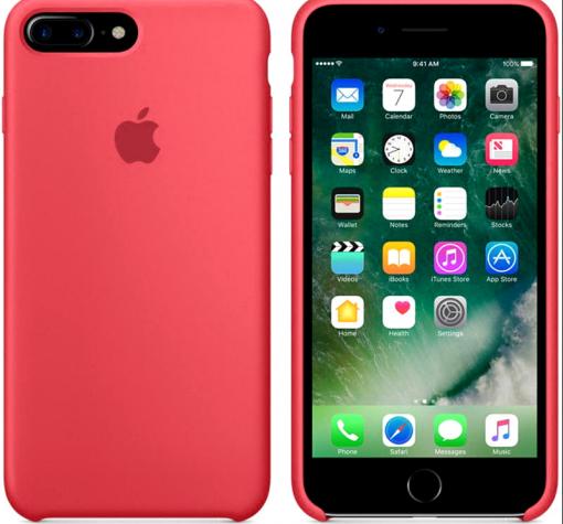 Оригинален гръб Silicone Cover за Apple iPhone 7 Plus / iPhone 8 Plus - розов